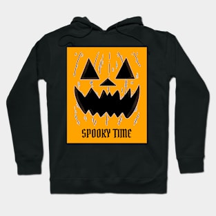 Spooky Time Pumpkin Orange Background Hoodie